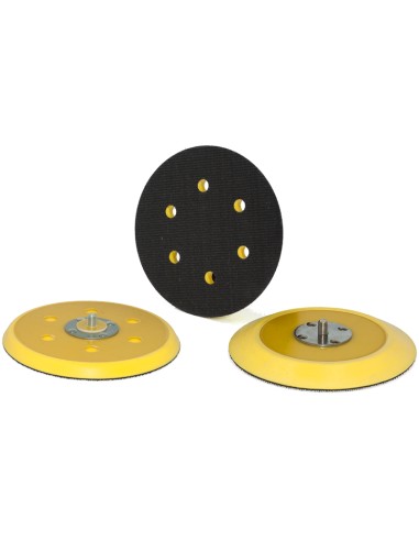 1 - Plattorello per levigatrici rotorbitali Fervi 125 mm 5/16 8 fori pfl125/10f8