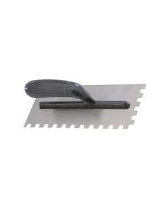 1 - Spatola dentata per colla stuccatori 280 x 120 mm con manico Fervi 0823