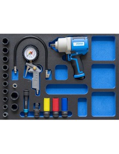 1 - Serie utensili pneumatici per automotive in termoformato morbido Fervi tm01/052