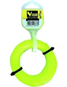 Filo decespugliatore VIGOR quadro in nylon giallo metri...