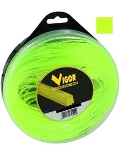 Filo decespugliatore VIGOR quadro in nylon giallo metri...