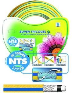 Goodyear - Tubo estensibile 30 m con pistola di irrigazione in 7 posizioni.  Flessibile per l'uso in giardino. Tessuto intrecciato ad alta densità. Anti  torsione e leggera. Connettori rapidi ½'' ¾'' 